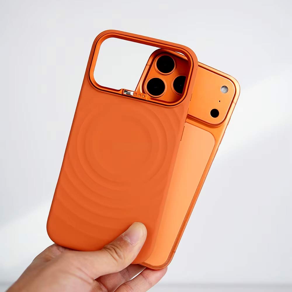 Face Design Lens Frame Inlaid with Diamond Liquid MagSafe Silicone Case for iPhone 17 Pro Max