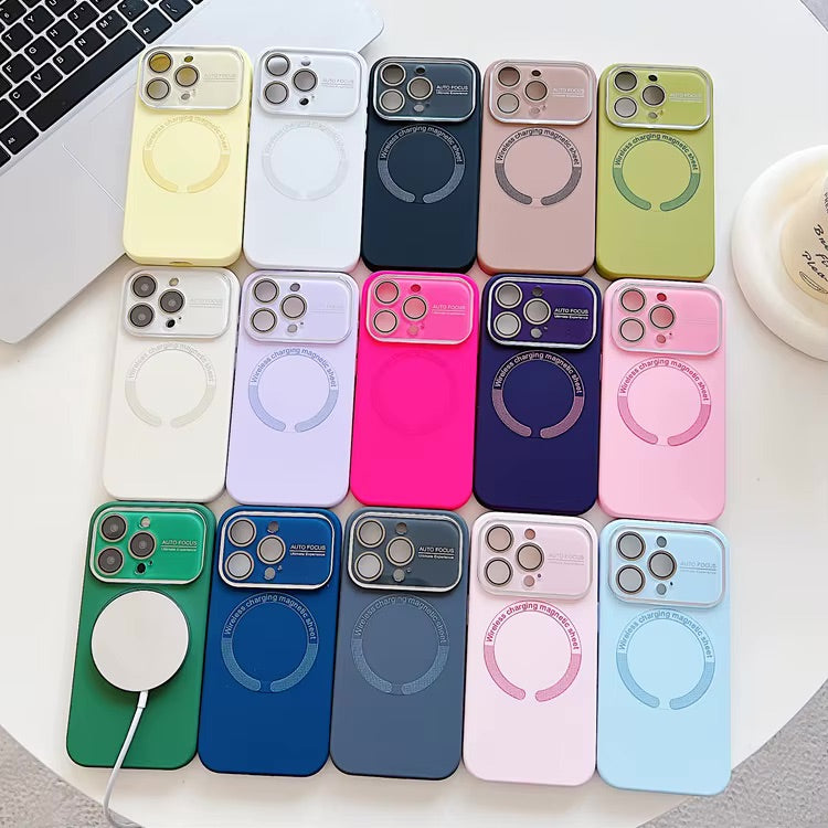 Magnet Design Case Liquid Silicone Magnetic Case for iPhone 14 Pro Max