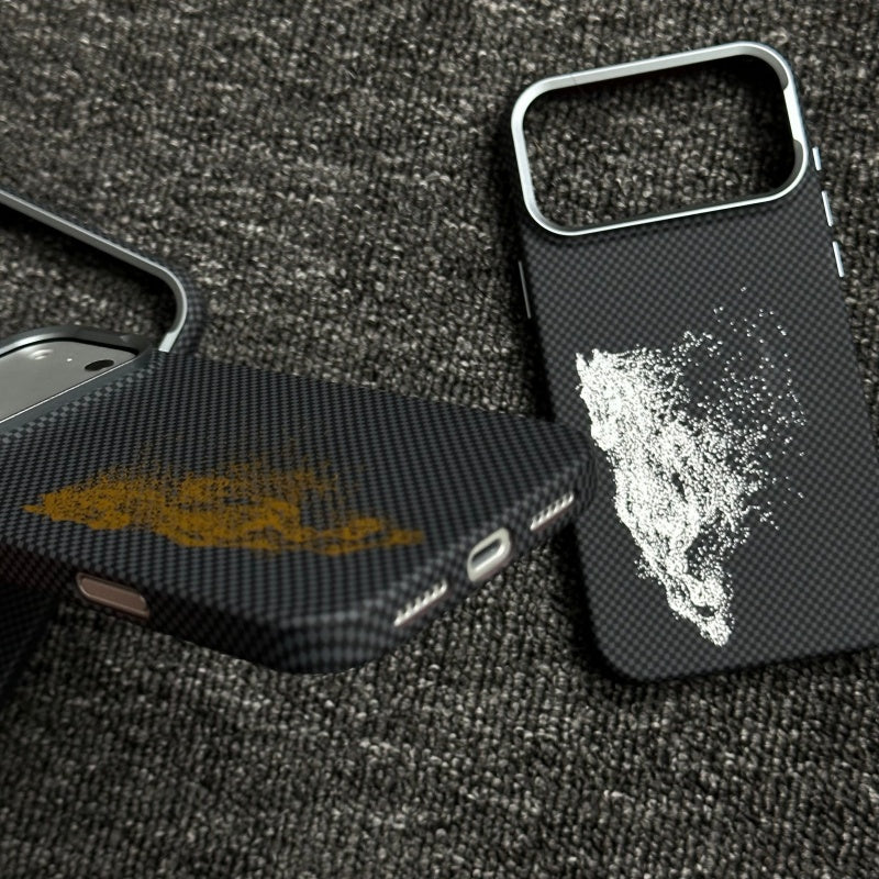 FreeKnite Carbon Pattern Horse MagSafe Case for iPhone 17 Pro Max