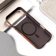 TecHub FreeAir MagSafe carbon design case for iPhone 16 Pro Max, showcasing slim, protective black case with textured finish