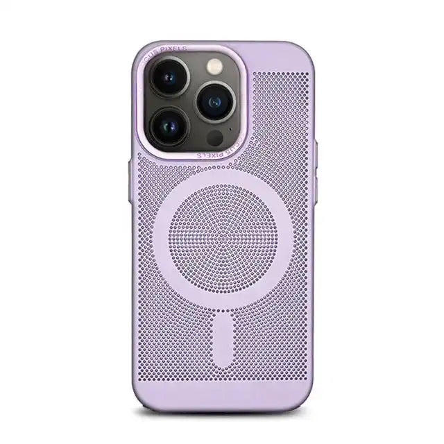 Magnetic Shockproof Grid Breathable for iPhone 14 Pro Max - TecHub