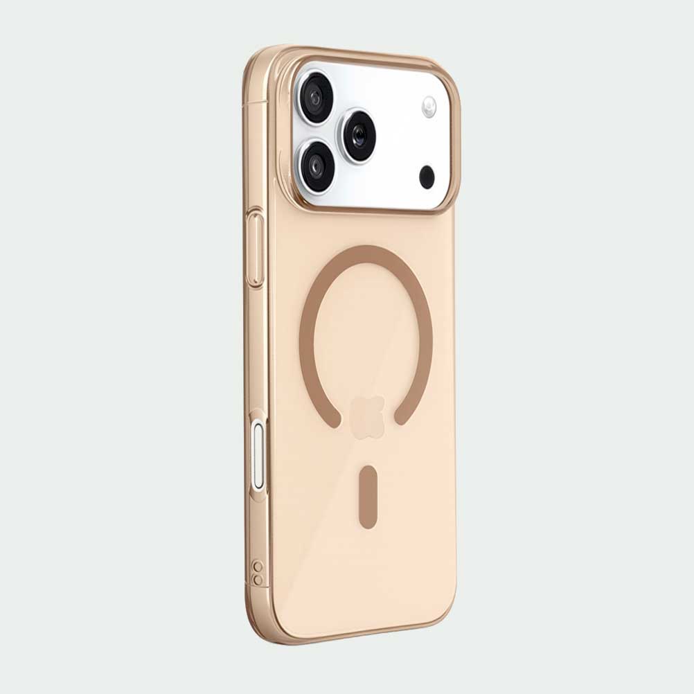 TecHub Apple iPhone 17 Pro Max acrylic clear case with MagSafe, showing the sleek transparent design and precise cutouts.