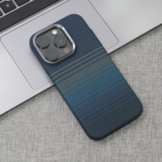 FreeAir Luxury MagSafe Carbon Fiber Design Case for iPhone 14 Pro Max - Navy