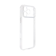 Transparent PC case for iPhone 17 Pro Max by TecHub, showing clear design and precise cutouts for camera and buttons.
