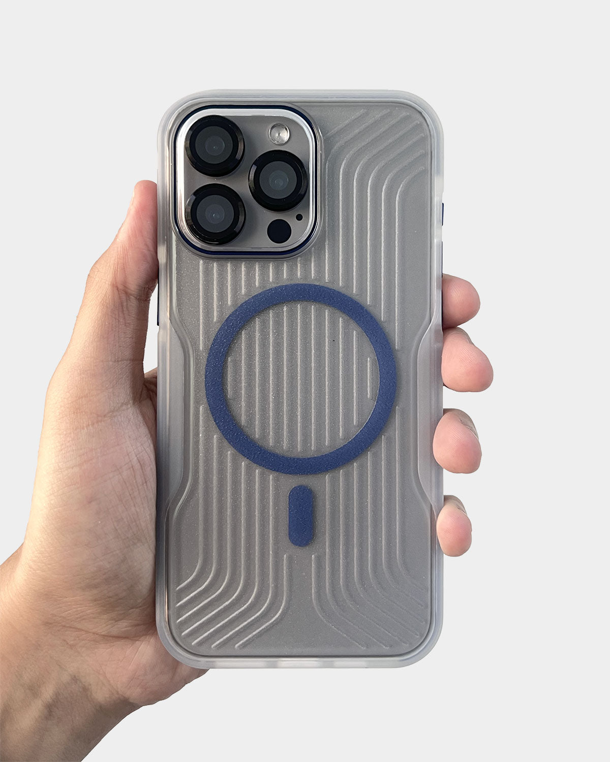 Soft Striped Corrugated MagSafe Case for iPhone 16 Pro Max