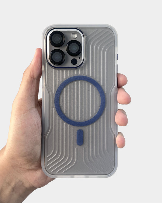 Soft Striped Corrugated MagSafe Case for iPhone 16 Pro Max