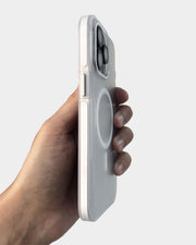 Soft striped corrugated TecHub MagSafe case for iPhone 14 Pro Max, showing the textured, colorful design and precise camera cutout.