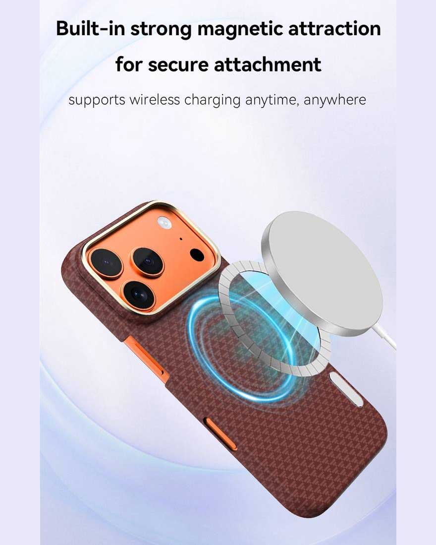 Lanex Premium Ultra-slim Diamond Carbon Fiber Case for iPhone 17 Pro Max