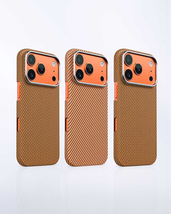 TecHub Lanex Luxury MagSafe iPhone 17 Pro Max case with ultra-slim diamond cut carbon fiber design, showcasing sleek and stylish protection.