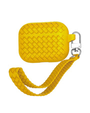 Silicone Weavy braided case for AirPods by My Store, featuring a colorful, textured design to protect and personalize your earbuds.