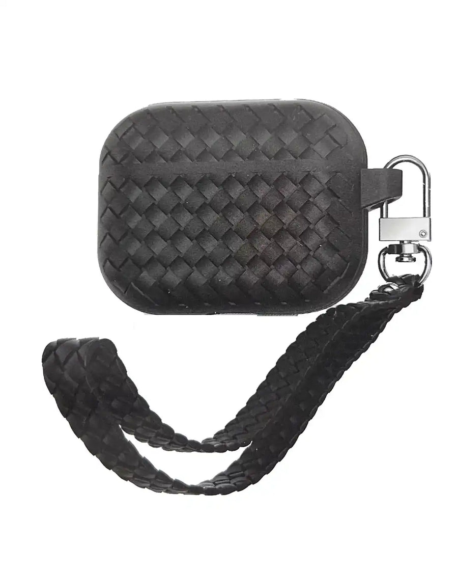 Silicone Weavy Braided AirPods case from My Store, featuring a colorful, textured braided design for a stylish protective cover.