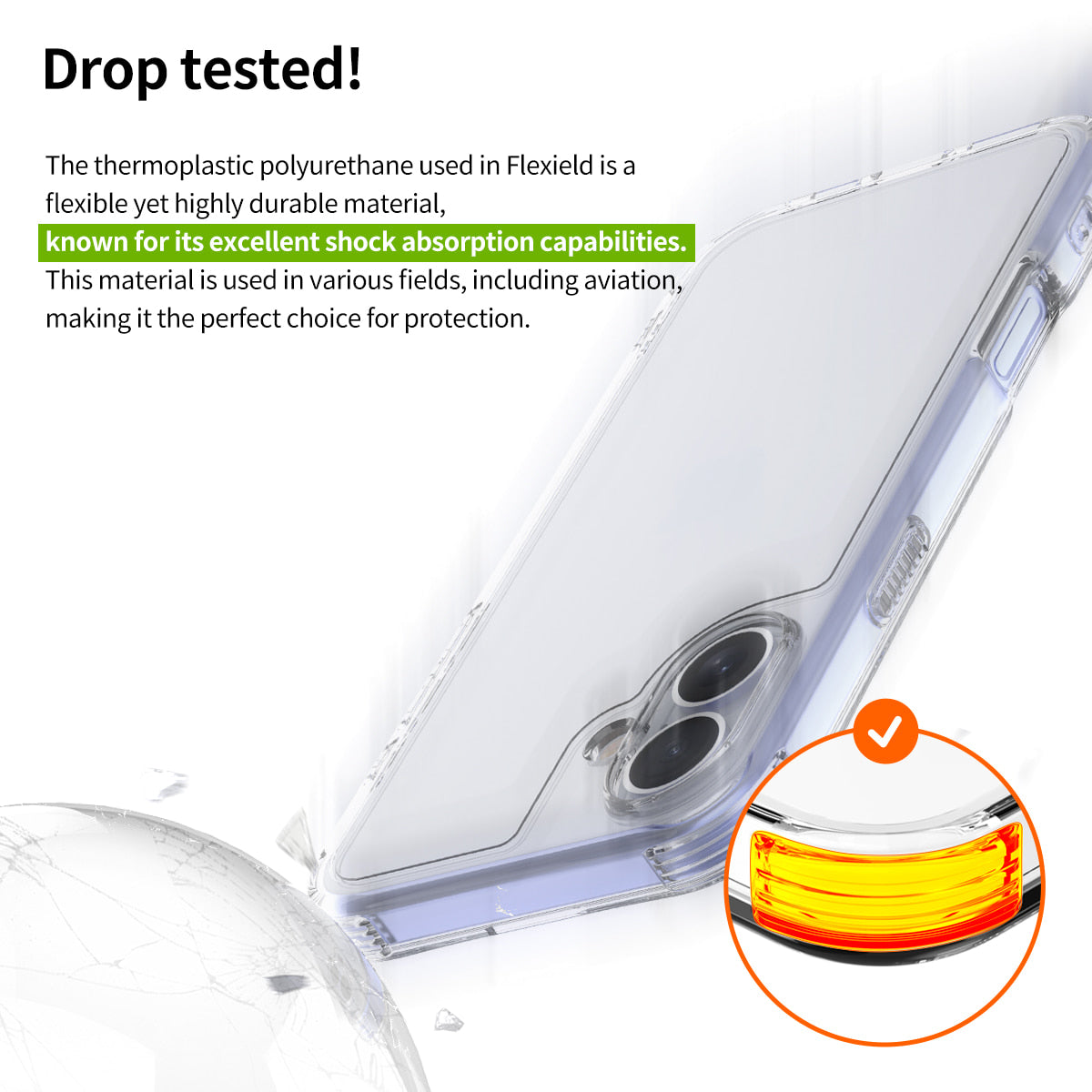 Araree Flexield Case iPhone 16 - Clear Black