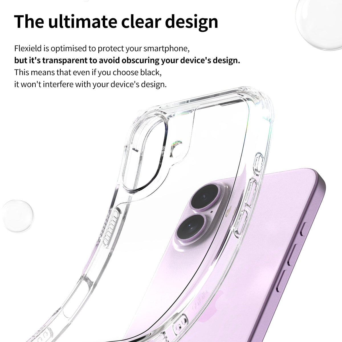 Araree Flexield Case iPhone 16 - Clear Black