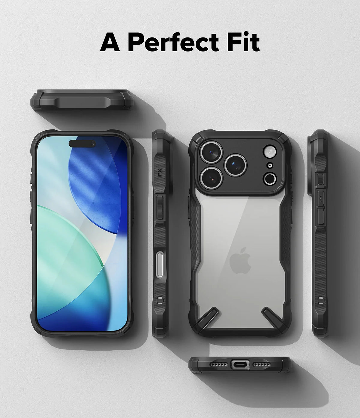 Ringke Fusion-X Slim and protective TPU case for iPhone 17/18 Pro - Black