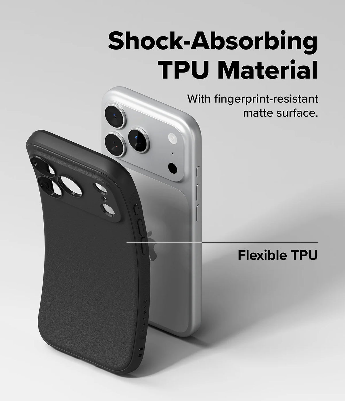 Ringke Onyx Slim and protective TPU case for iPhone 17/18 Pro Max - Black