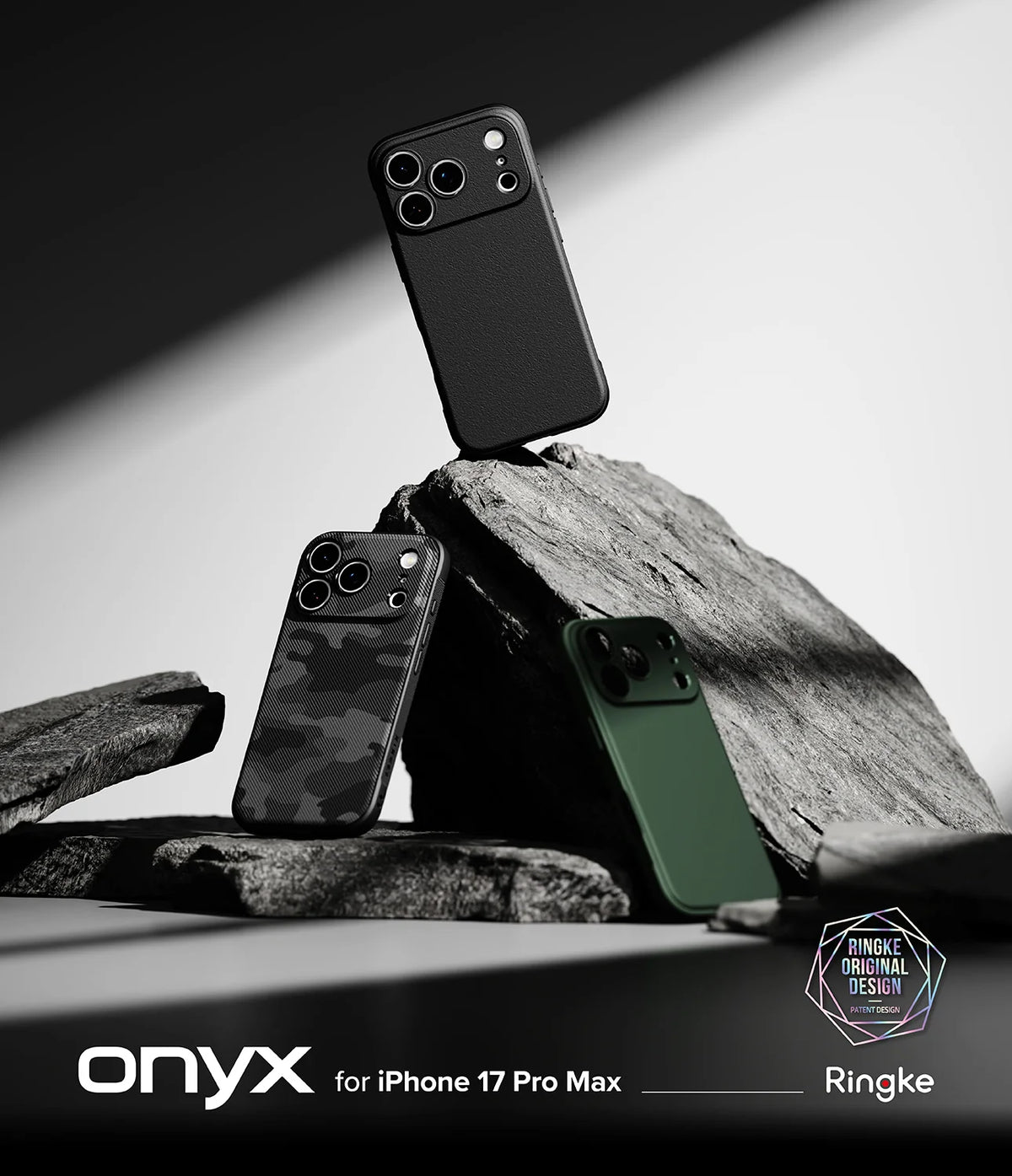 Ringke Onyx Slim and protective TPU case for iPhone 17/18 Pro Max - Black