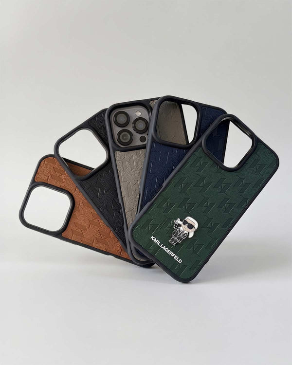 Karl Lagerfeld Leather Unisex Case for iPhone 16 Pro Max