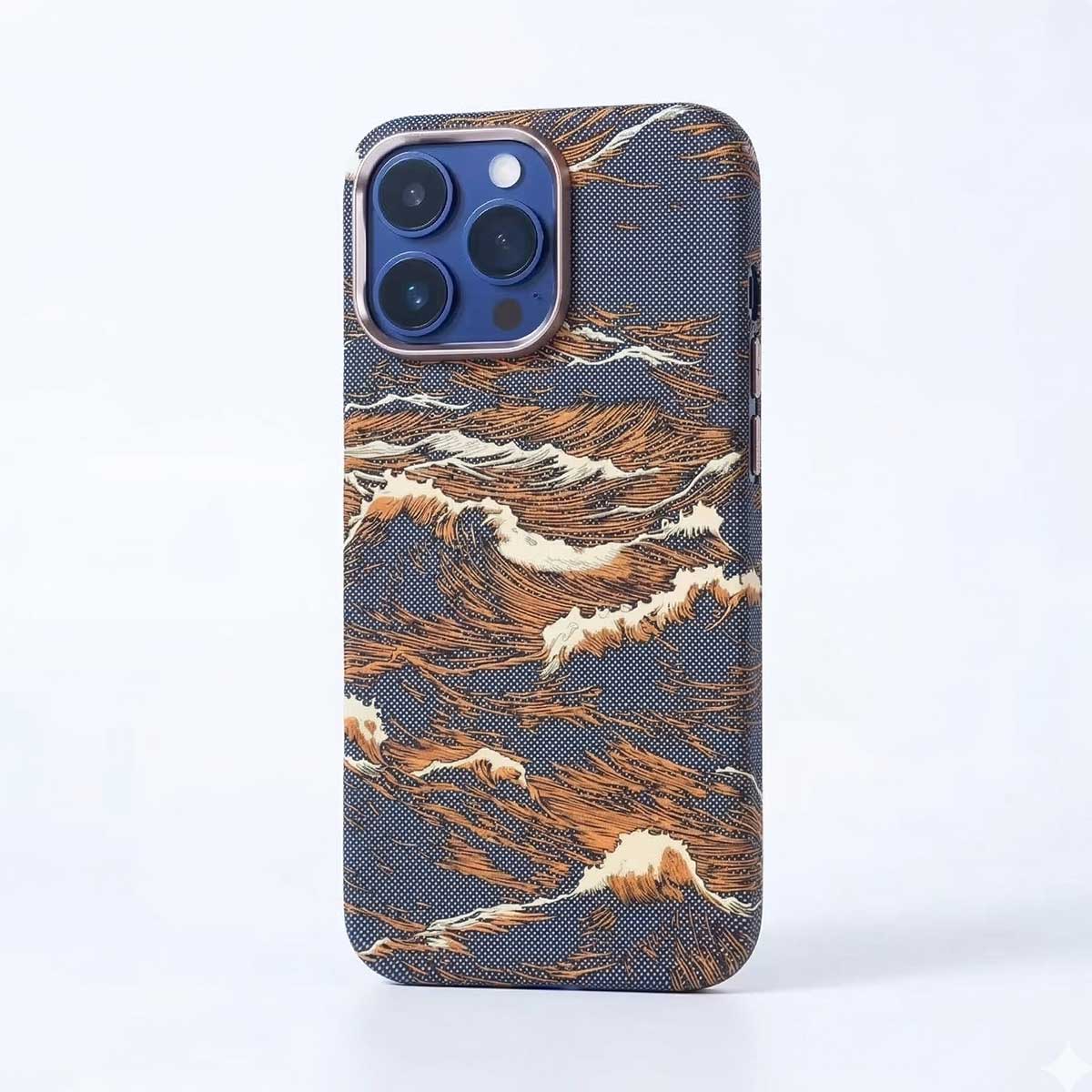 FreeAir MagSafe Waves Carbon Premium Design Case for iPhone 16 Pro Max