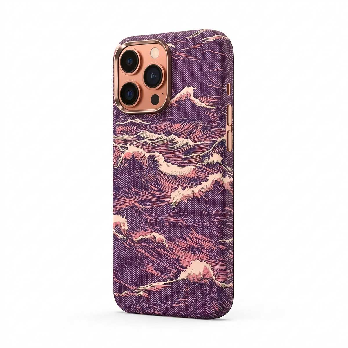 FreeAir MagSafe Waves Carbon Premium Design Case for iPhone 16 Pro Max