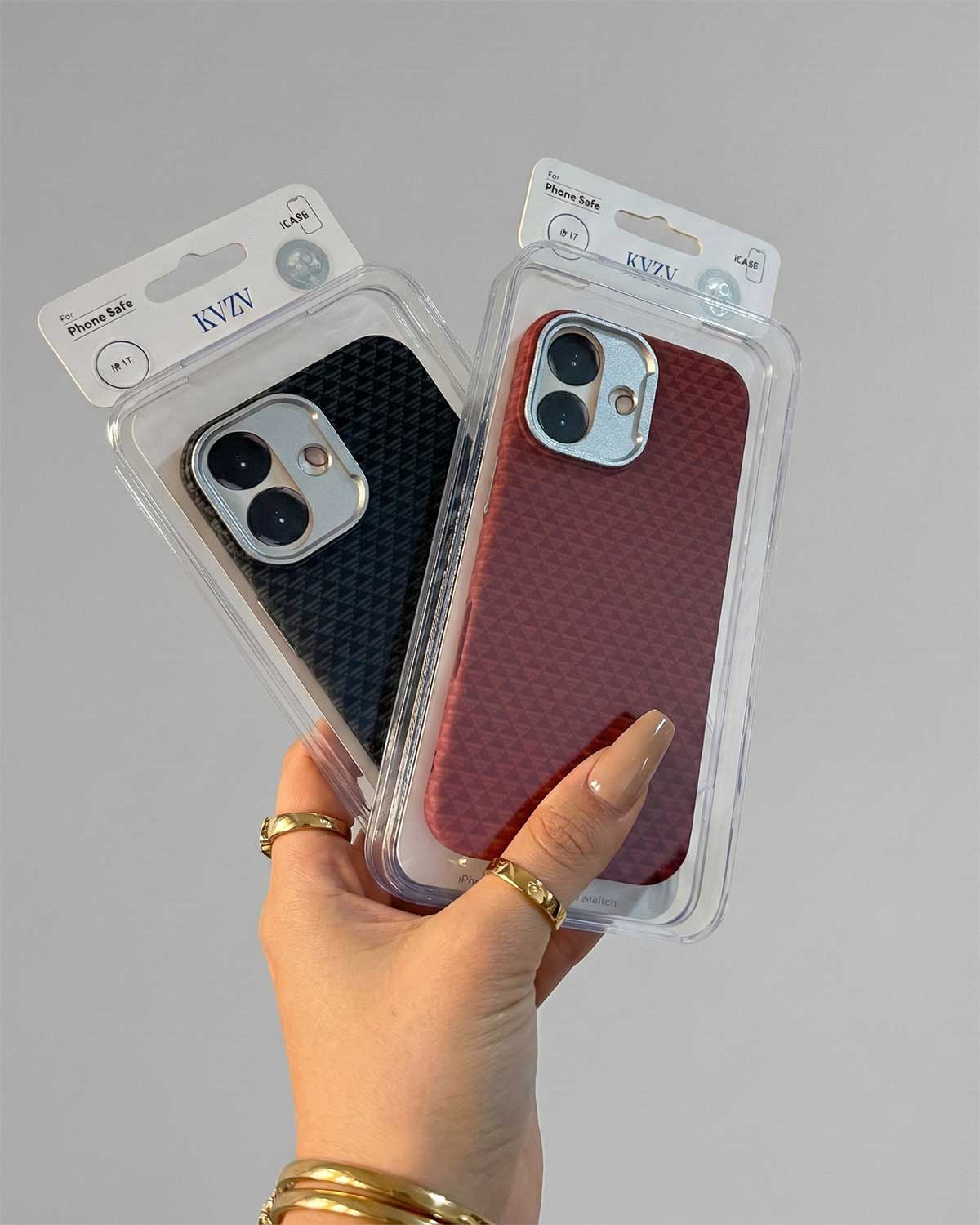 KVZV Triangle Pattern Series MagSafe Case for iPhone 17