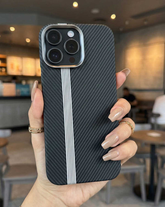 Pitakuka Ultra-Slim Tactile Woven Case for iPhone 16 Pro Max - Black