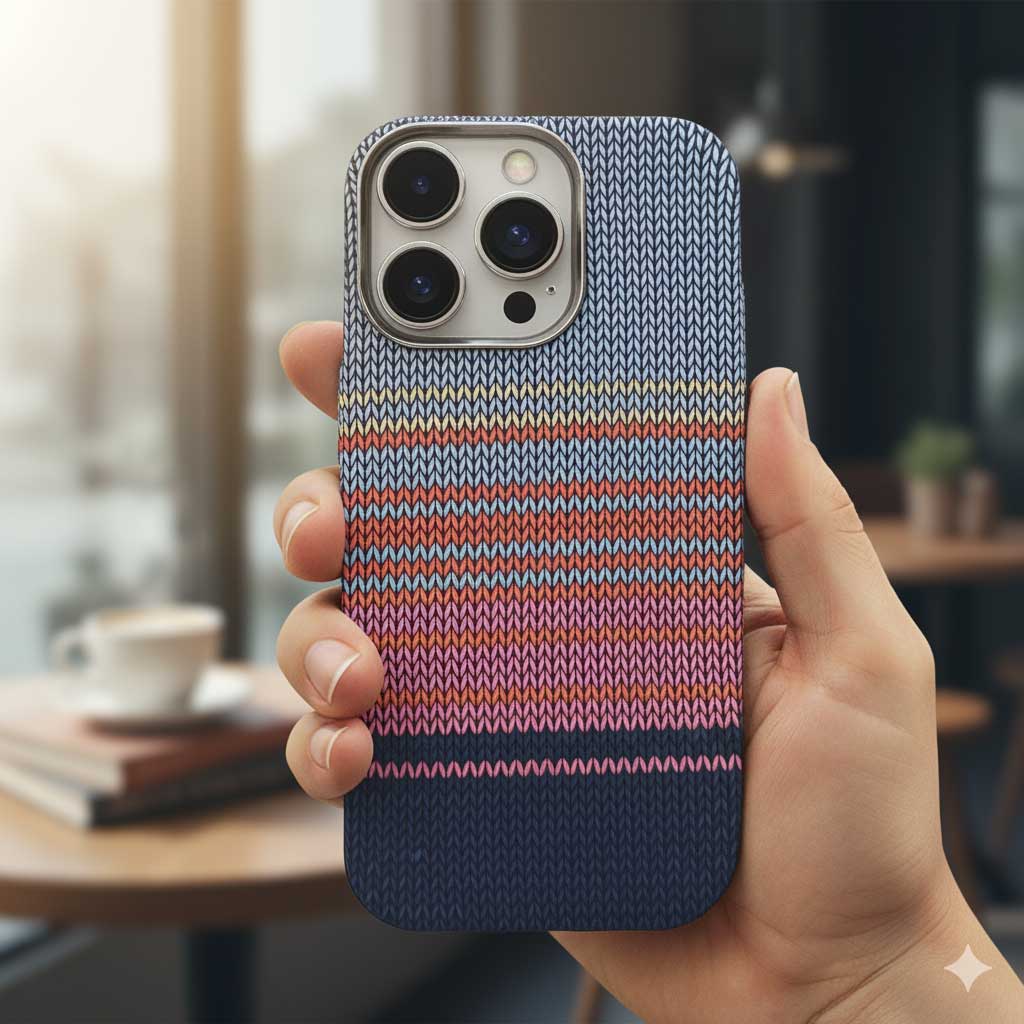 FreeAir Matte MagSafe Carbon Fiber Design Case for iPhone 14 Pro Max - Blue/Red