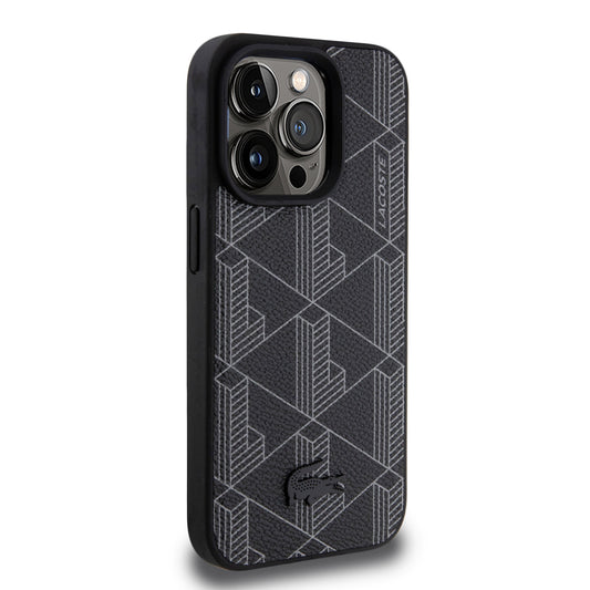 Lacoste Hard PC Leather Case for iPhone 15 Pro Max