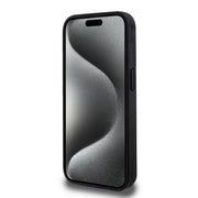 Blue Lacoste hard PC leather case for iPhone 16 Pro Max by TecHub, featuring a sleek design and Lacoste logo.