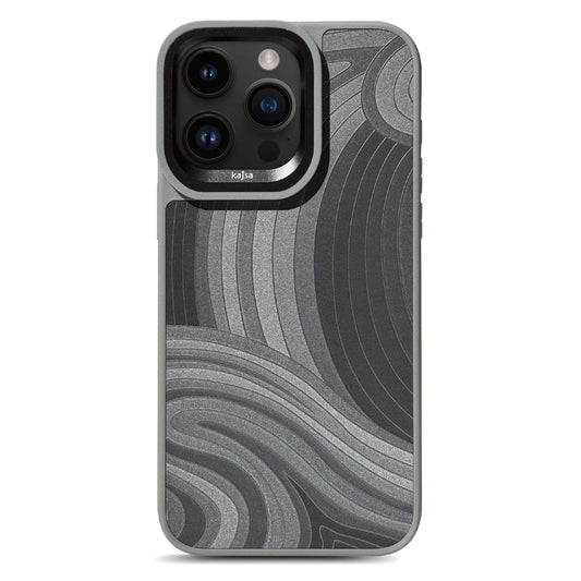 Kajsa Preppie Collection - Latitude Back Case for iPhone 15 Pro Max - Grey