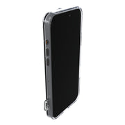 TecHub Kajsa Trans-Shield Lumber Back Case for iPhone 16 Pro Max in silver, showing a sleek, durable protective phone cover.