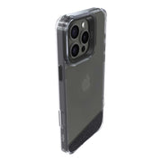 TecHub Kajsa Trans-Shield lumber back case for iPhone 16 Pro Max in silver, showing the textured wood-like design.