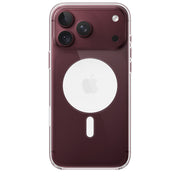 TecHub Apple iPhone 18/17 Pro Max clear acrylic MagSafe case showing slim, transparent design with precise cutouts and reinforced edges.