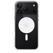 Clear acrylic case for Apple iPhone 18/17 Pro Max with MagSafe by TecHub, showing the slim, transparent design and magnetic alignment.