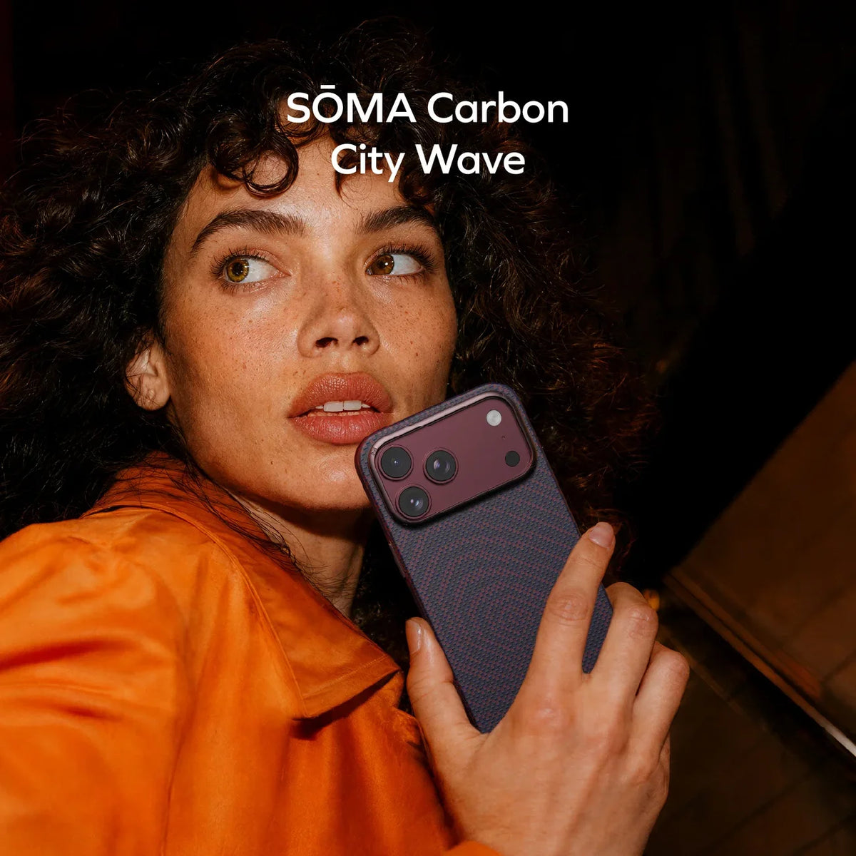 Sōma Carbon – City Wave Aramid Magnetic Case for iPhone 17/18 Pro Max