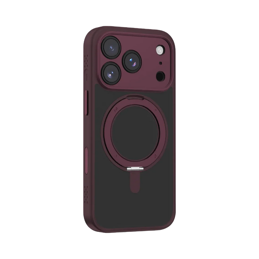 Momax CaseFORM Roller Magnetic case for iPhone 17 Pro Max in purple, featuring a sleek design and magnetic closure.