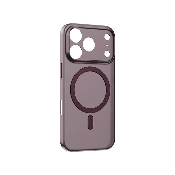 Momax Sōma Slim Ultra-Thin Magnetic Case for iPhone 17/18 Pro Max - Transparent Dusky Cherry