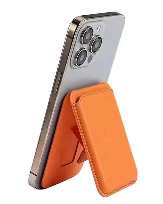 Fold Magnetic Wallet Stand For Magsafe iPhones - Brown