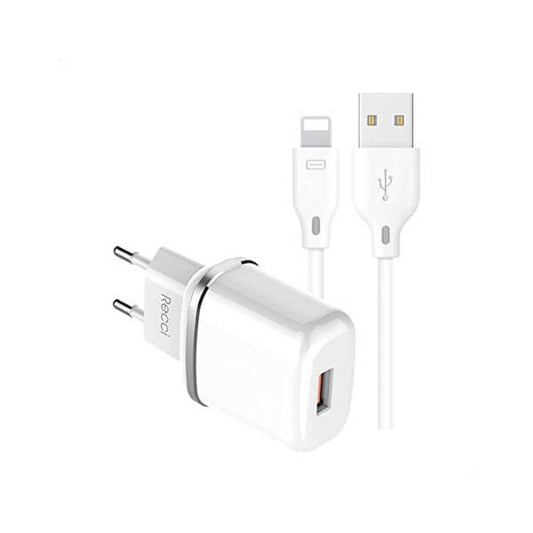 RECCI RCK-02EL Travel Charger Combo Kit Cable Lightning