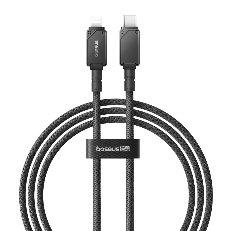 Baseus Unbreakable Series Type-C to iP Fast Charging Data Cable - Black - TecHub