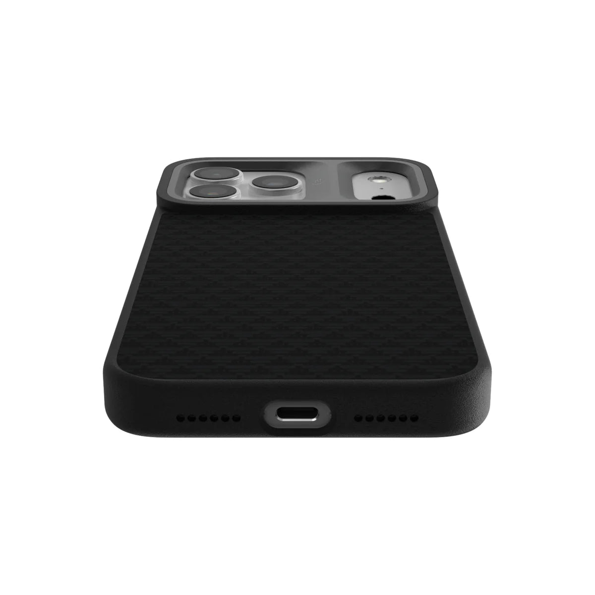 TecHub Kajsa Glamorous Collection pyramid pattern back case for iPhone 17 Pro Max, MagSafe compatible, with a stylish geometric design.