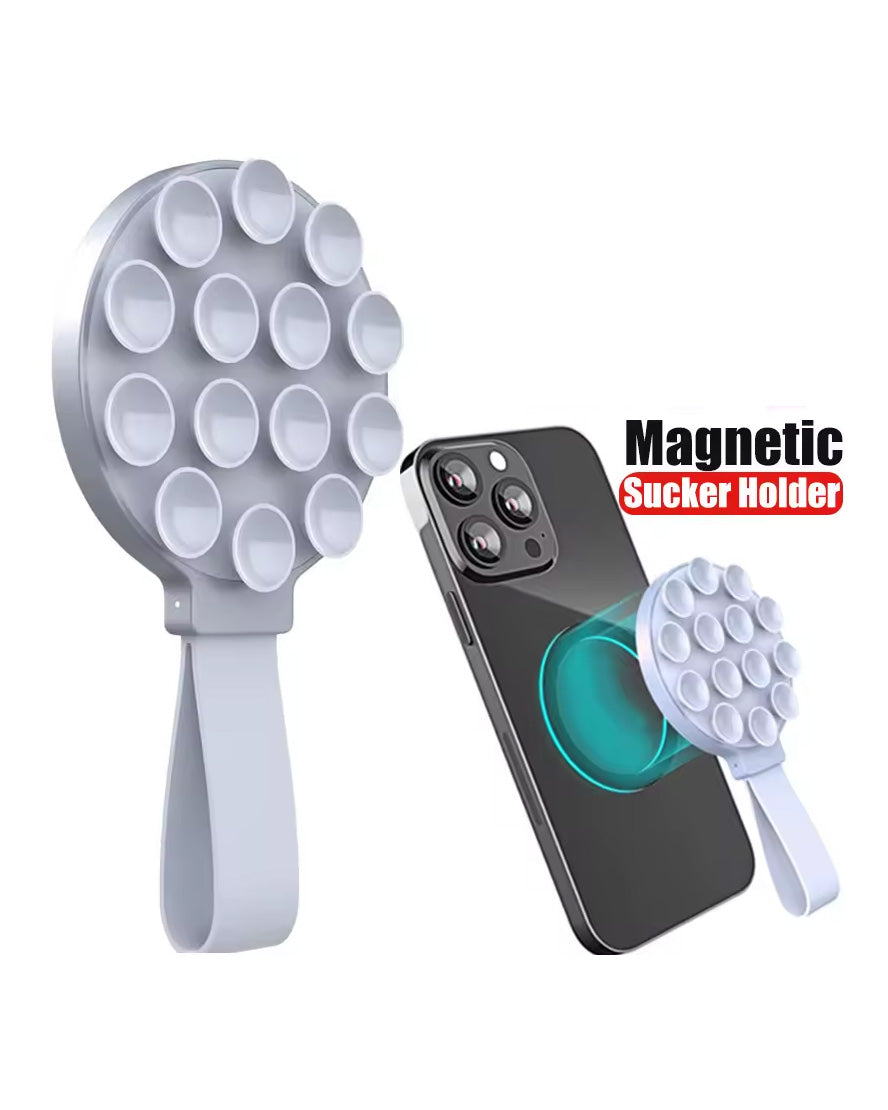 Silicone Magnetic Suction Phone Holder Mount Stand for iPhone