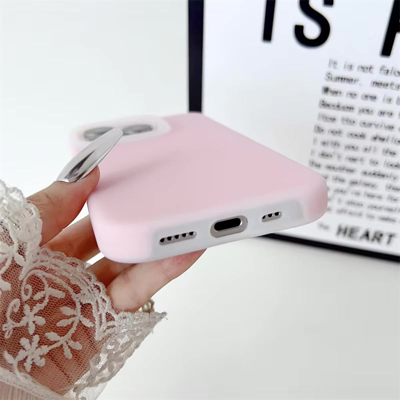 Luxury Fluorescent Jelly Liquid Silicone Case