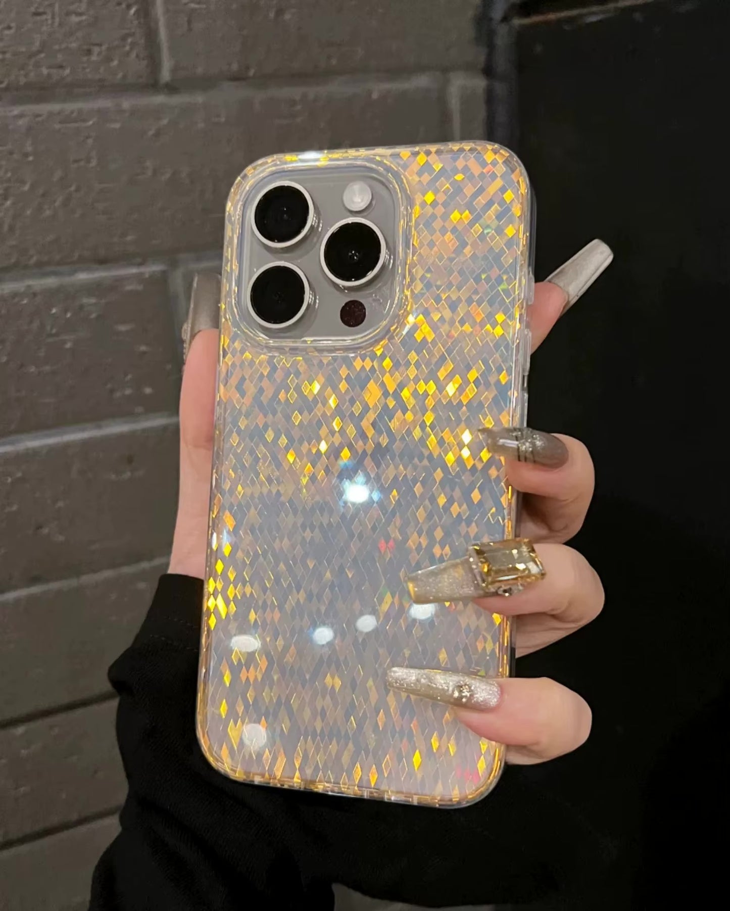 Luxury Electroplated Glitter Phone Case for iPhone 16 Pro Max