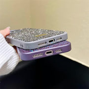 Swarovski glitter diamond phone case for iPhone by TecHub, featuring sparkling bling design and protective case style.