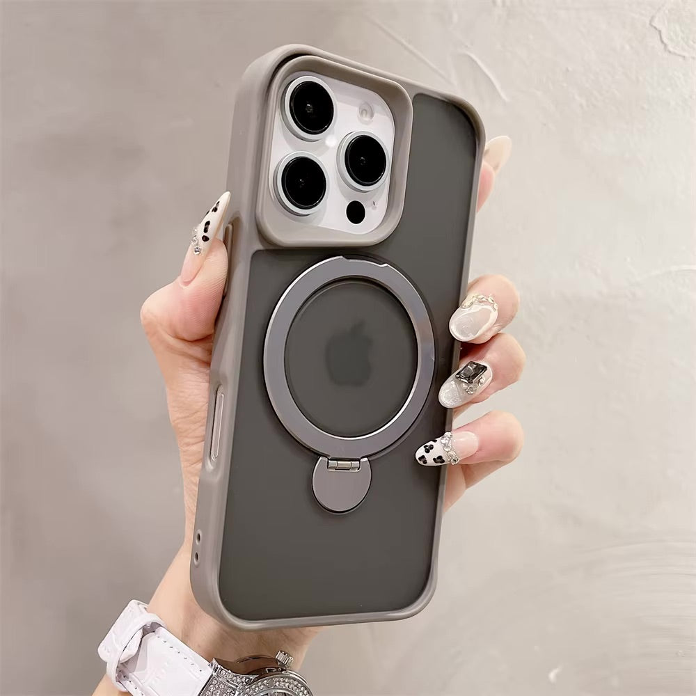 Luxury Magnetic for Magsafe Bracket Stand Case for iPhone 15 Pro Max