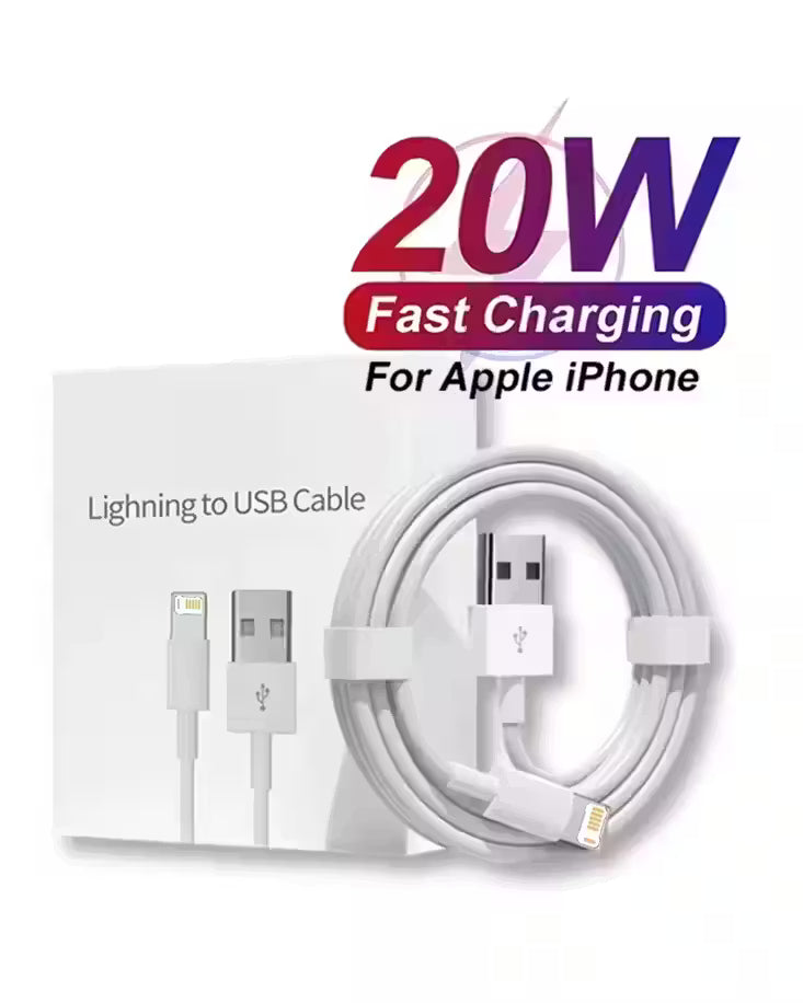 USB to Lightning Cable 1m Fast Charger Data Cable With Box