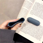 Silicone Weavy Braided AirPods case by My Store, soft pink with textured braided design, protects and decorates AirPods.