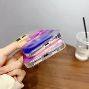 Colorful Gradient Magnetic Matte Magsafe Watercolor Aurora Case - TecHub