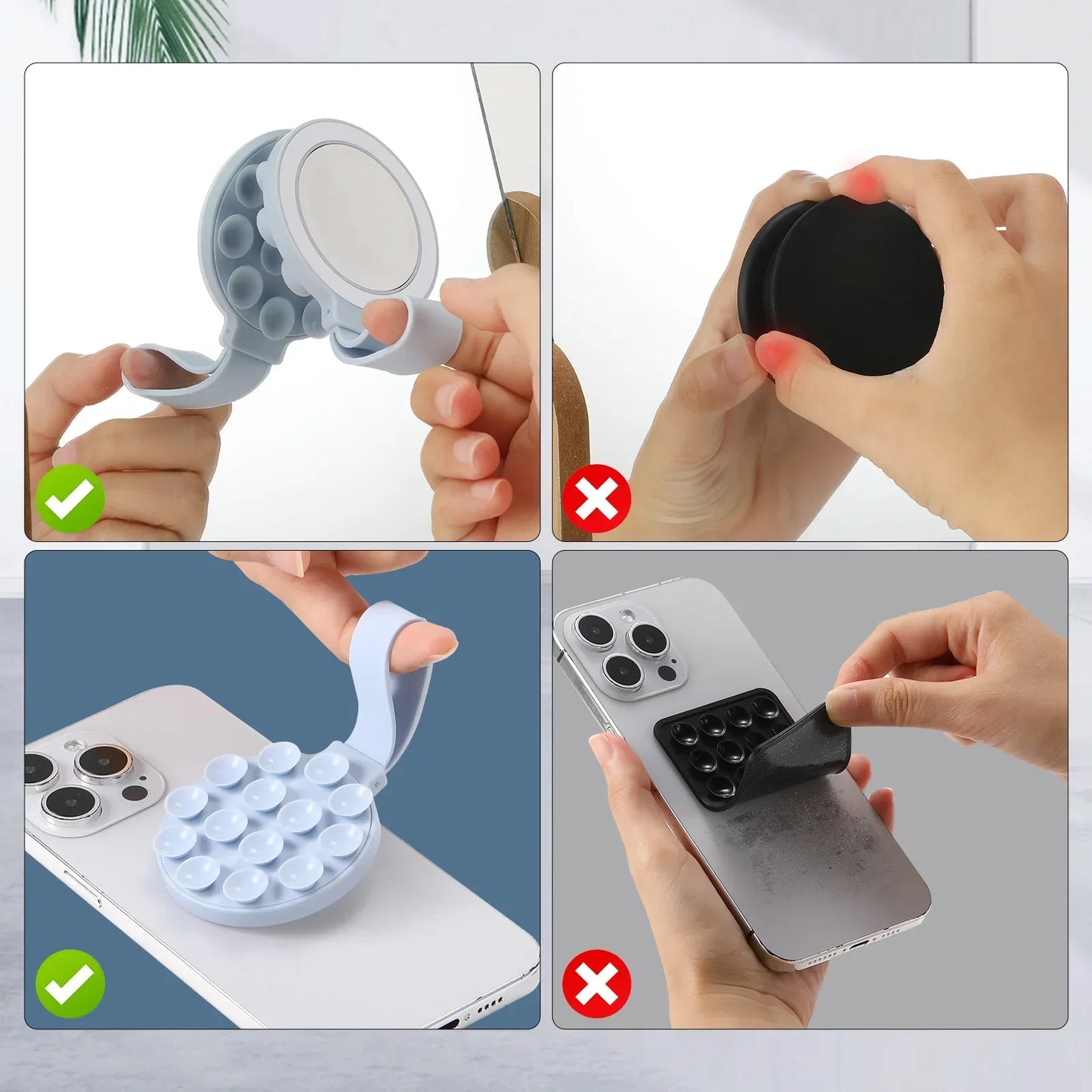Silicone Magnetic Suction Phone Holder Mount Stand for iPhone