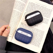 Silicone weavy braided AirPods case in vibrant colors with keychain attachment, designed for My Store AirPods protection.